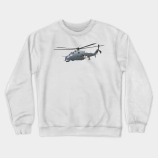 Russian Attack Helicopter Mi-24 Crewneck Sweatshirt